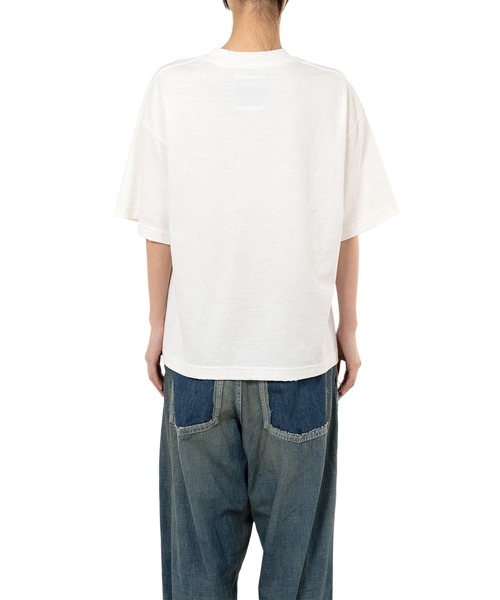 Maison MIHARA YASUHIRO（メゾンミハラヤスヒロ）の「Happy Face Printed Distressed T-shirt（Tシャツ/カットソー・レディース・ブラック/ホワイト/ブラウン・36/38/40）」の9枚目の写真
