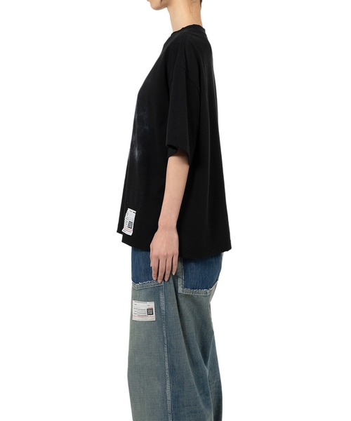 tシャツ Happy Face Printed Distressed T-shirt レディース Happy Face Printed Distressed T-shirt（Tシャツ/カットソー