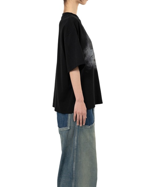 Maison MIHARA YASUHIRO（メゾンミハラヤスヒロ）の「Happy Face Printed Distressed T-shirt（Tシャツ/カットソー・レディース・ブラック/ホワイト/ブラウン・36/38/40）」の16枚目の写真