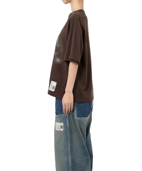 Maison MIHARA YASUHIRO（メゾンミハラヤスヒロ）の「Happy Face Printed Distressed T-shirt（Tシャツ/カットソー・レディース・ブラック/ホワイト/ブラウン・36/38/40）」の20枚目の写真