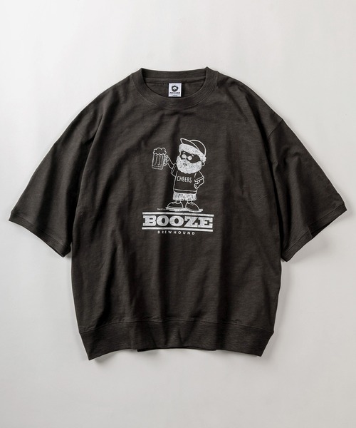 make a ray!(メイク ア レイ!)の「【84】オジー グラフィック 5分袖 スウェット Tシャツ/バックプリント/メンズ/レディース/接触冷感(Tシャツ/カットソー・メンズ・ホワイト系その他/ブラウン/ホワイト/チャコールグレー/カーキ/ダークグレー・M/L)」の7枚目の写真