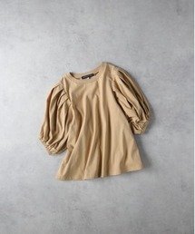 HONEYSUCKLE ROSE(ハニーサックルローズ)【レディース】「接触冷感」袖ボリュームTシャツ/とろみ天竺