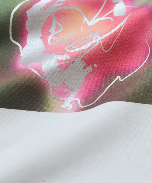 VIS(ビス)の「【接触冷感】箔グラフィックアートTシャツ(Tシャツ/カットソー・レディース・チャコールグレー/ホワイト系その他/ホワイト・FREE)」の17枚目の写真