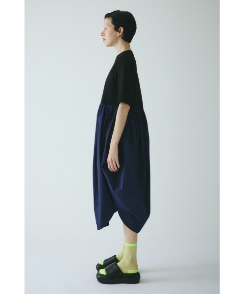 HeRIN.CYE(ヘリンドットサイ)の「Cut docking shirt dress カットドッキングシャツドレス(ワンピース・レディース・ブラック/マジェンタ/グレー・38/36)」の4枚目の写真