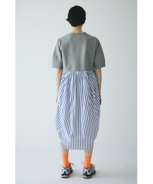 HeRIN.CYE(ヘリンドットサイ)の「Cut docking shirt dress カットドッキングシャツドレス(ワンピース・レディース・ブラック/マジェンタ/グレー・38/36)」の9枚目の写真