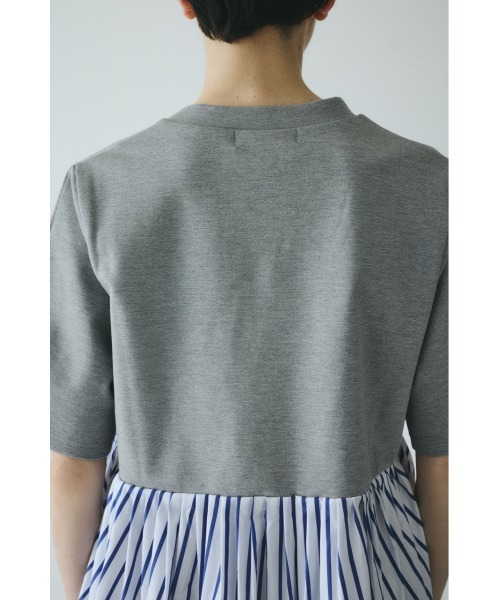 HeRIN.CYE(ヘリンドットサイ)の「Cut docking shirt dress カットドッキングシャツドレス(ワンピース・レディース・ブラック/マジェンタ/グレー・38/36)」の12枚目の写真