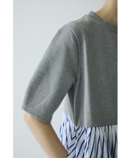 HeRIN.CYE(ヘリンドットサイ)の「Cut docking shirt dress カットドッキングシャツドレス(ワンピース・レディース・ブラック/マジェンタ/グレー・38/36)」の13枚目の写真