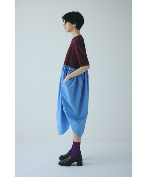 HeRIN.CYE(ヘリンドットサイ)の「Cut docking shirt dress カットドッキングシャツドレス(ワンピース・レディース・ブラック/マジェンタ/グレー・38/36)」の22枚目の写真