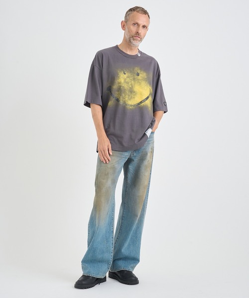 MIHARAYASUHIRO（ミハラヤスヒロ）の「【Maison MIHARAYASUHIRO / メゾンミハラヤスヒロ】SMILY FACE PRINTED TEE（Tシャツ/カットソー・メンズ・ブラック・44/46/48）」の5枚目の写真