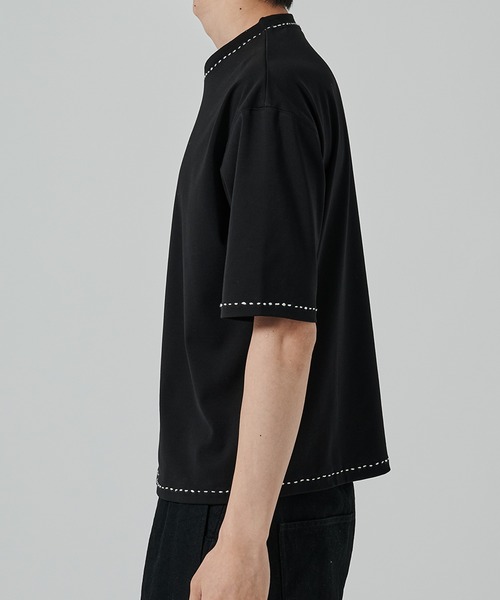 STUDIOUS(ステュディオス)の「【STUDIOUS】HAND STITCH TEE(Tシャツ/カットソー・メンズ・ホワイト/ブラック・1/2)」の12枚目の写真