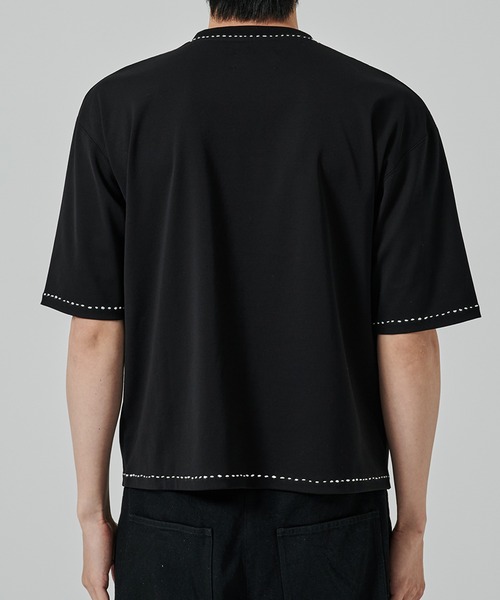STUDIOUS(ステュディオス)の「【STUDIOUS】HAND STITCH TEE(Tシャツ/カットソー・メンズ・ホワイト/ブラック・1/2)」の13枚目の写真