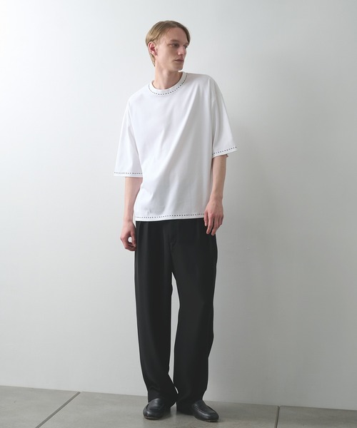 STUDIOUS(ステュディオス)の「【STUDIOUS】HAND STITCH TEE(Tシャツ/カットソー・メンズ・ホワイト/ブラック・1/2)」の21枚目の写真