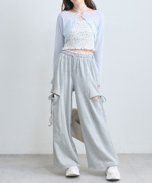 OLIVE des OLIVE（オリーブデオリーブ）の「キャミ×ボレロセット（アンサンブル・レディース・オフホワイト/ピンク/ブラック/サックスブルー・FREE）」の18枚目の写真