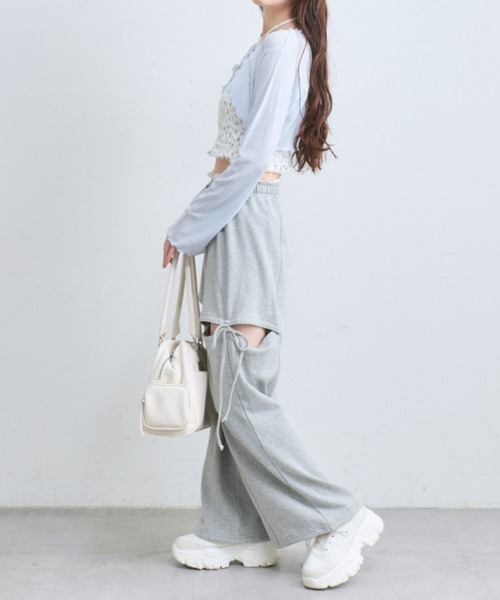 OLIVE des OLIVE（オリーブデオリーブ）の「キャミ×ボレロセット（アンサンブル・レディース・オフホワイト/ピンク/ブラック/サックスブルー・FREE）」の19枚目の写真