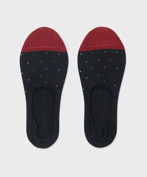 Paul Smith（ポールスミス）の「マルチカラーピンドット シューズインソックス【250654 LF】（ソックス/靴下・メンズ・ダークパープル/ブラック/ネイビー・25-27）」の2枚目の写真