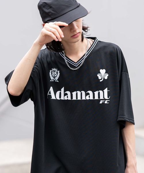 WEGO/【25年春夏新作】アクセ付きメッシュロゴT（Tシャツ