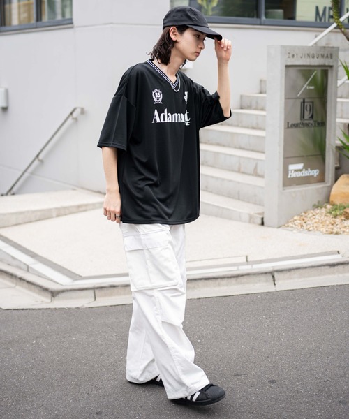 WEGO(ウィゴー)の「WEGO/アクセ付きメッシュロゴT(Tシャツ/カットソー・メンズ・ブラック/ネイビー/ホワイト・LARGE/MEDIUM)」の13枚目の写真
