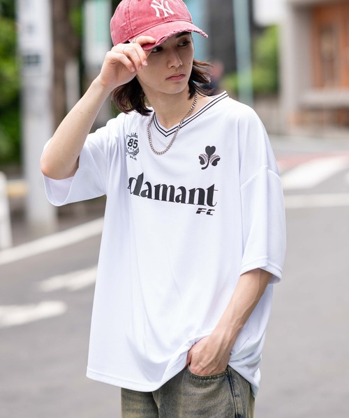 WEGO(ウィゴー)の「WEGO/アクセ付きメッシュロゴT(Tシャツ/カットソー・メンズ・ブラック/ネイビー/ホワイト・LARGE/MEDIUM)」の18枚目の写真