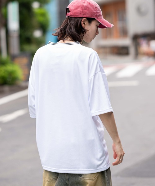 WEGO(ウィゴー)の「WEGO/アクセ付きメッシュロゴT(Tシャツ/カットソー・メンズ・ブラック/ネイビー/ホワイト・LARGE/MEDIUM)」の20枚目の写真