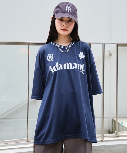 WEGO(ウィゴー)の「WEGO/アクセ付きメッシュロゴT(Tシャツ/カットソー・メンズ・ブラック/ネイビー/ホワイト・LARGE/MEDIUM)」の5枚目の写真