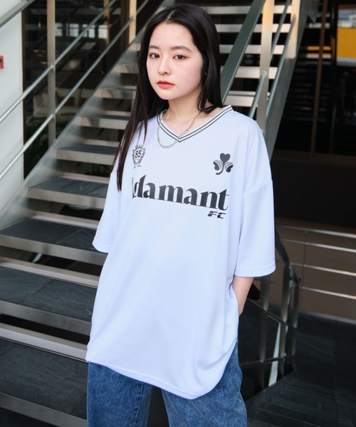 WEGO(ウィゴー)の「WEGO/アクセ付きメッシュロゴT(Tシャツ/カットソー・メンズ・ブラック/ネイビー/ホワイト・LARGE/MEDIUM)」の10枚目の写真