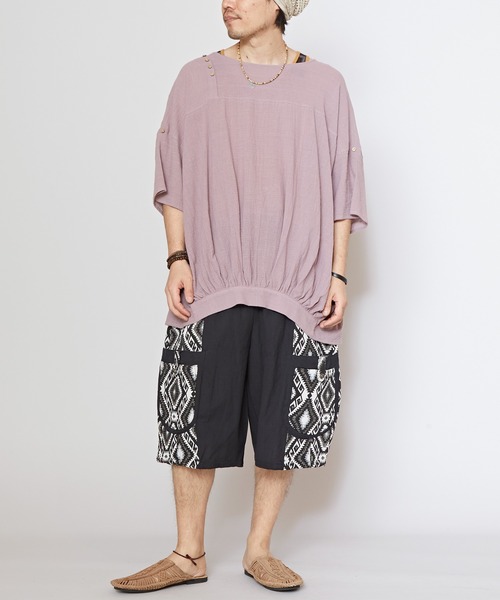 チャイハネ（チャイハネ）の「【チャイハネ】ジャカードMEN'Sハーフパンツ（その他パンツ・メンズ・ブラック/グレー/グリーン・FREE）」の7枚目の写真