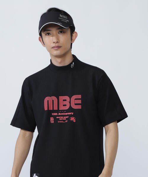 MASTER BUNNY EDITION(マスターバニーエディション)の「【MASTER BUNNY EDITION】75dフルダルサッカーストライプ半袖ハイネックカットソー(Tシャツ/カットソー・メンズ・オレンジ/グリーン/ホワイト・LARGE/X-LARGE/XX-LARGE)」の4枚目の写真