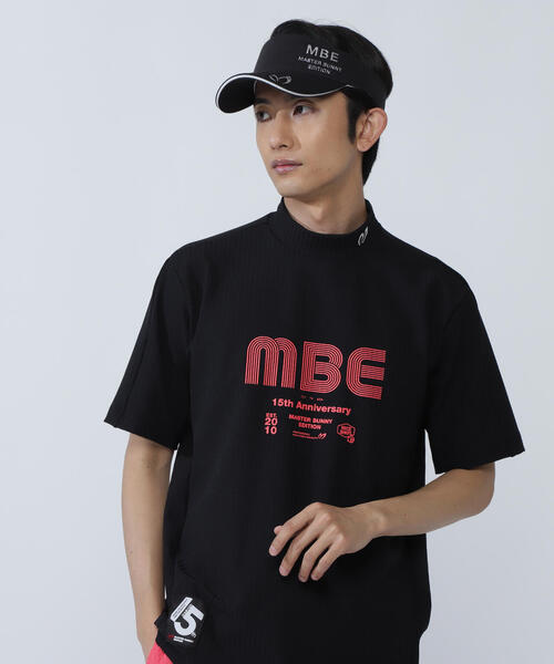 MASTER BUNNY EDITION(マスターバニーエディション)の「【MASTER BUNNY EDITION】75dフルダルサッカーストライプ半袖ハイネックカットソー(Tシャツ/カットソー・メンズ・オレンジ/グリーン/ホワイト・LARGE/X-LARGE/XX-LARGE)」の5枚目の写真