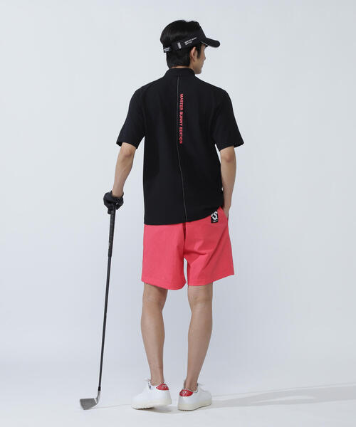 MASTER BUNNY EDITION(マスターバニーエディション)の「【MASTER BUNNY EDITION】75dフルダルサッカーストライプ半袖ハイネックカットソー(Tシャツ/カットソー・メンズ・オレンジ/グリーン/ホワイト・LARGE/X-LARGE/XX-LARGE)」の7枚目の写真