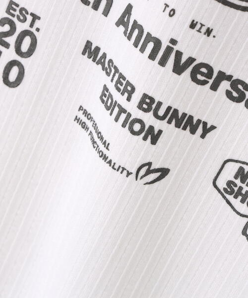 MASTER BUNNY EDITION(マスターバニーエディション)の「【MASTER BUNNY EDITION】75dフルダルサッカーストライプ半袖ハイネックカットソー(Tシャツ/カットソー・メンズ・オレンジ/グリーン/ホワイト・LARGE/X-LARGE/XX-LARGE)」の20枚目の写真