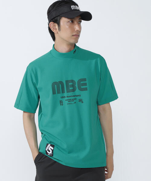 MASTER BUNNY EDITION(マスターバニーエディション)の「【MASTER BUNNY EDITION】75dフルダルサッカーストライプ半袖ハイネックカットソー(Tシャツ/カットソー・メンズ・オレンジ/グリーン/ホワイト・LARGE/X-LARGE/XX-LARGE)」の21枚目の写真