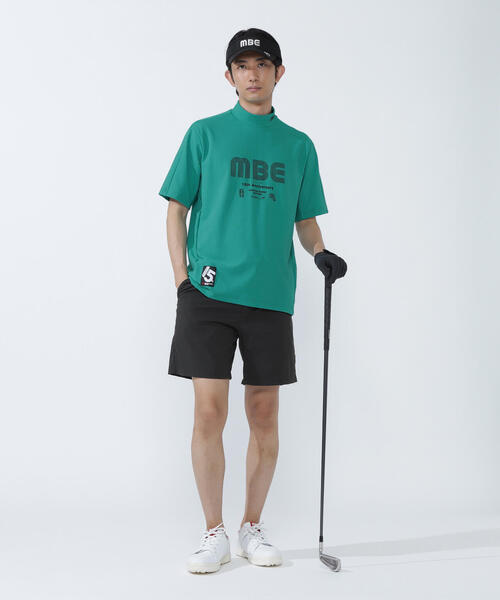 MASTER BUNNY EDITION(マスターバニーエディション)の「【MASTER BUNNY EDITION】75dフルダルサッカーストライプ半袖ハイネックカットソー(Tシャツ/カットソー・メンズ・オレンジ/グリーン/ホワイト・LARGE/X-LARGE/XX-LARGE)」の22枚目の写真