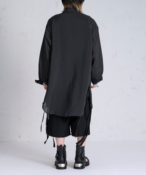 サークルペイントコードロングシアーシャツ（シャツ/ブラウス