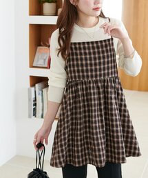 DISCOAT | 【新色追加!】シャーリングチェックキャミチュニック(チュニック)