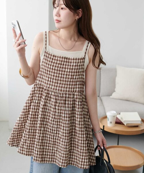 デブリンコ992恋人岬チュニック（GR)/434mujiyaシャーリングP シャーリングチュニック | mystic(ミスティック)レディース