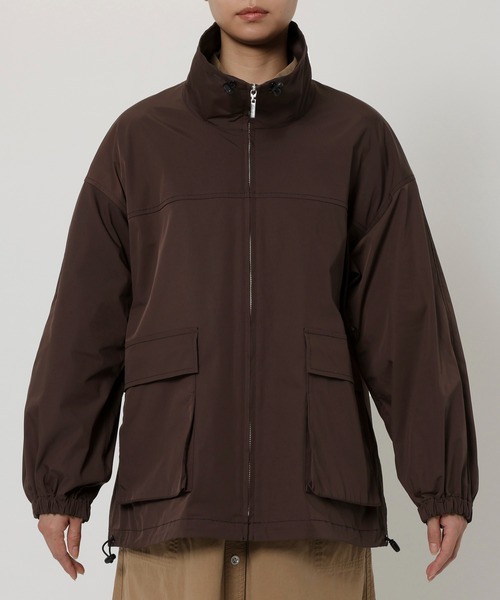 BABYLONE（バビロン）の「【多機能素材】スタンドカラードロストブルゾン（ブルゾン・レディース・ブラウン/ネイビー・フリー）」の13枚目の写真