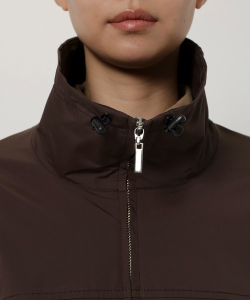 BABYLONE（バビロン）の「【多機能素材】スタンドカラードロストブルゾン（ブルゾン・レディース・ブラウン/ネイビー・フリー）」の8枚目の写真