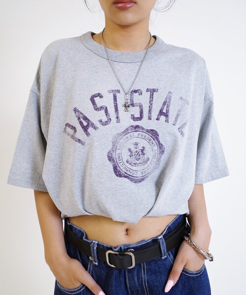 WHO'S WHO gallery(フーズフーギャラリー)の「【From Vintage】 WRONGカレッジTEE(Tシャツ/カットソー・レディース・グレー/ネイビー・FREE)」の13枚目の写真
