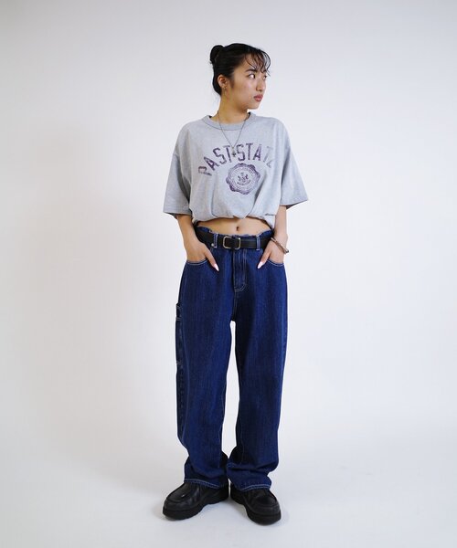 WHO'S WHO gallery(フーズフーギャラリー)の「【From Vintage】 WRONGカレッジTEE(Tシャツ/カットソー・レディース・グレー/ネイビー・FREE)」の12枚目の写真