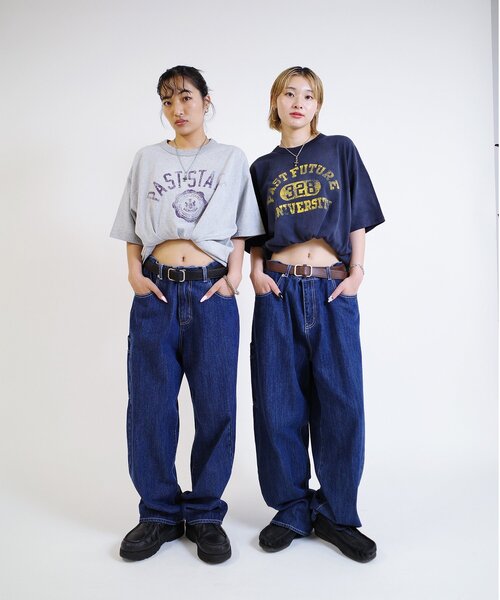 WHO'S WHO gallery(フーズフーギャラリー)の「【From Vintage】 WRONGカレッジTEE(Tシャツ/カットソー・レディース・グレー/ネイビー・FREE)」の8枚目の写真