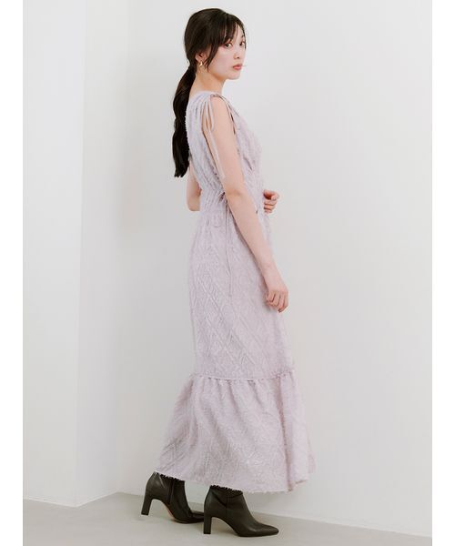 SNIDEL ジャガードドロストディティールワンピース SNIDEL｜【00サイズあり】ジャガードドロストディティール