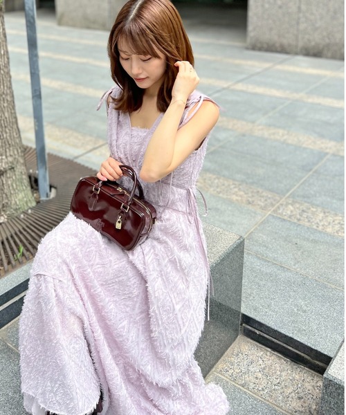 Snidel ジャガードドロストディティールワンピース 00サイズあり】ジャガードドロストディティールワンピース