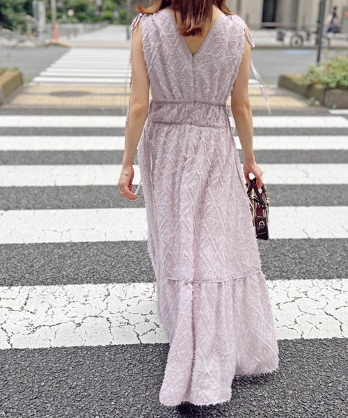 SNIDEL ジャガードドロストディティールワンピース 00サイズあり】ジャガードドロストディティールワンピース