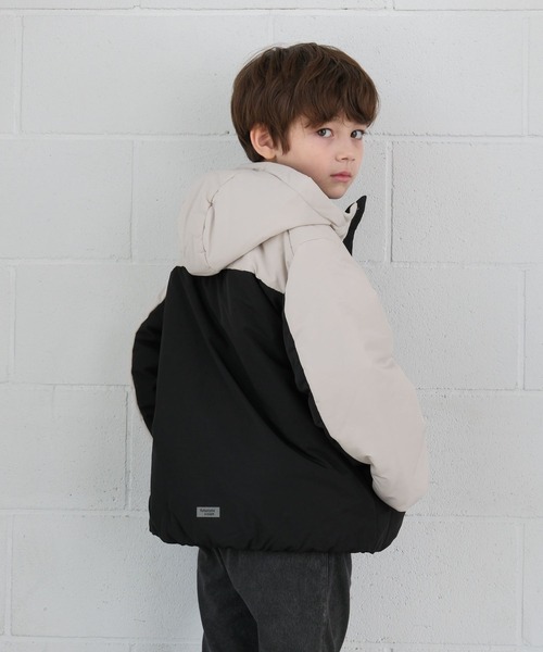 GLOBAL WORK（グローバルワーク）の「ライトウォームスマートブルゾン/495926（ブルゾン・キッズ・ブラック/ベージュ/グレー/グリーン・130cm/140cm/150cm/160cm/170cm）」の3枚目の写真
