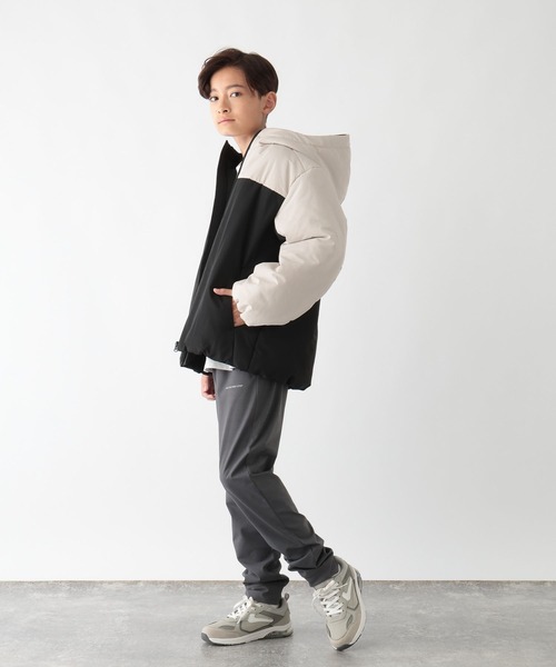 GLOBAL WORK（グローバルワーク）の「ライトウォームスマートブルゾン/495926（ブルゾン・キッズ・ブラック/ベージュ/グレー/グリーン・130cm/140cm/150cm/160cm/170cm）」の10枚目の写真