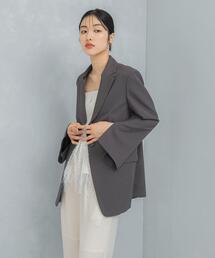 URBAN RESEARCH ROSSO WOMEN | 防シワスリットスリーブデザインジャケット(その他アウター)