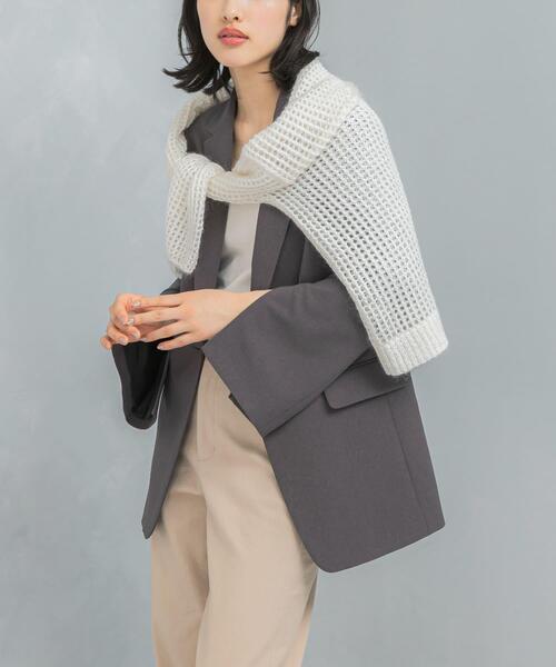 URBAN RESEARCH ROSSO WOMEN(アーバンリサーチ ロッソ)の「防シワスリットスリーブデザインジャケット(その他アウター・レディース・グレー・36/38)」の7枚目の写真