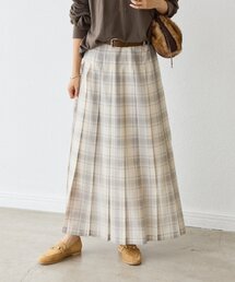 RIVE DROITE | 【トレンド◎】シアーチェックプリーツスカート(スカート)