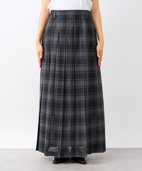 RIVE DROITE（リヴドロワ）の「シアーチェックプリーツスカート（スカート・レディース・ブラック/オフホワイト・38/36）」の7枚目の写真