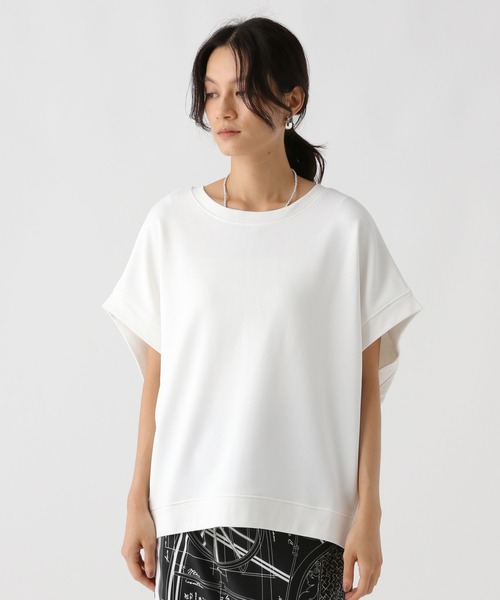 Elura（エルーラ）の「裏毛ドルマンプルオーバー/588164（Tシャツ/カットソー・レディース・ホワイト/チャコールグレー/ライトベージュ・FREE）」の18枚目の写真